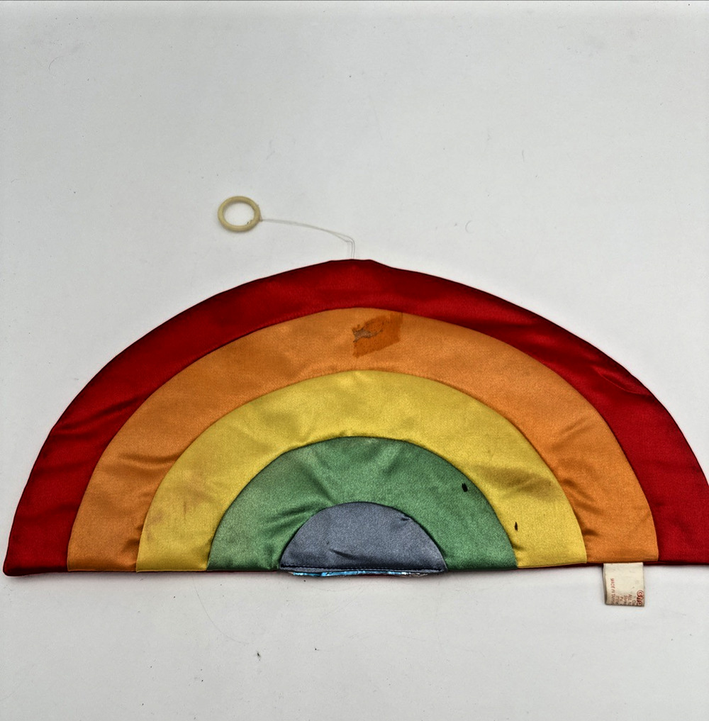 Vintage Kitschy Charisma Rainbow Wall Hanging Decor Plush 80s RARE